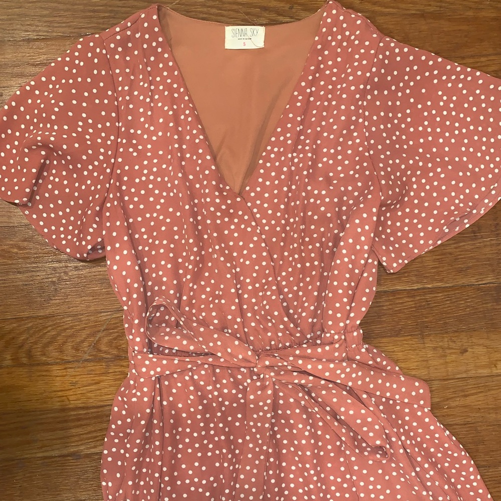 Sienna Sky size S polka dot dress
